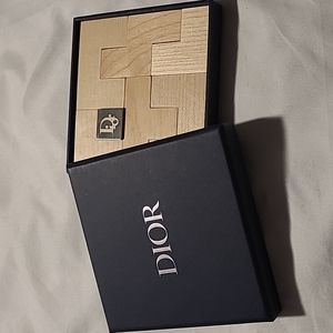 Authentic DIOR wooden puzzle and gift bag